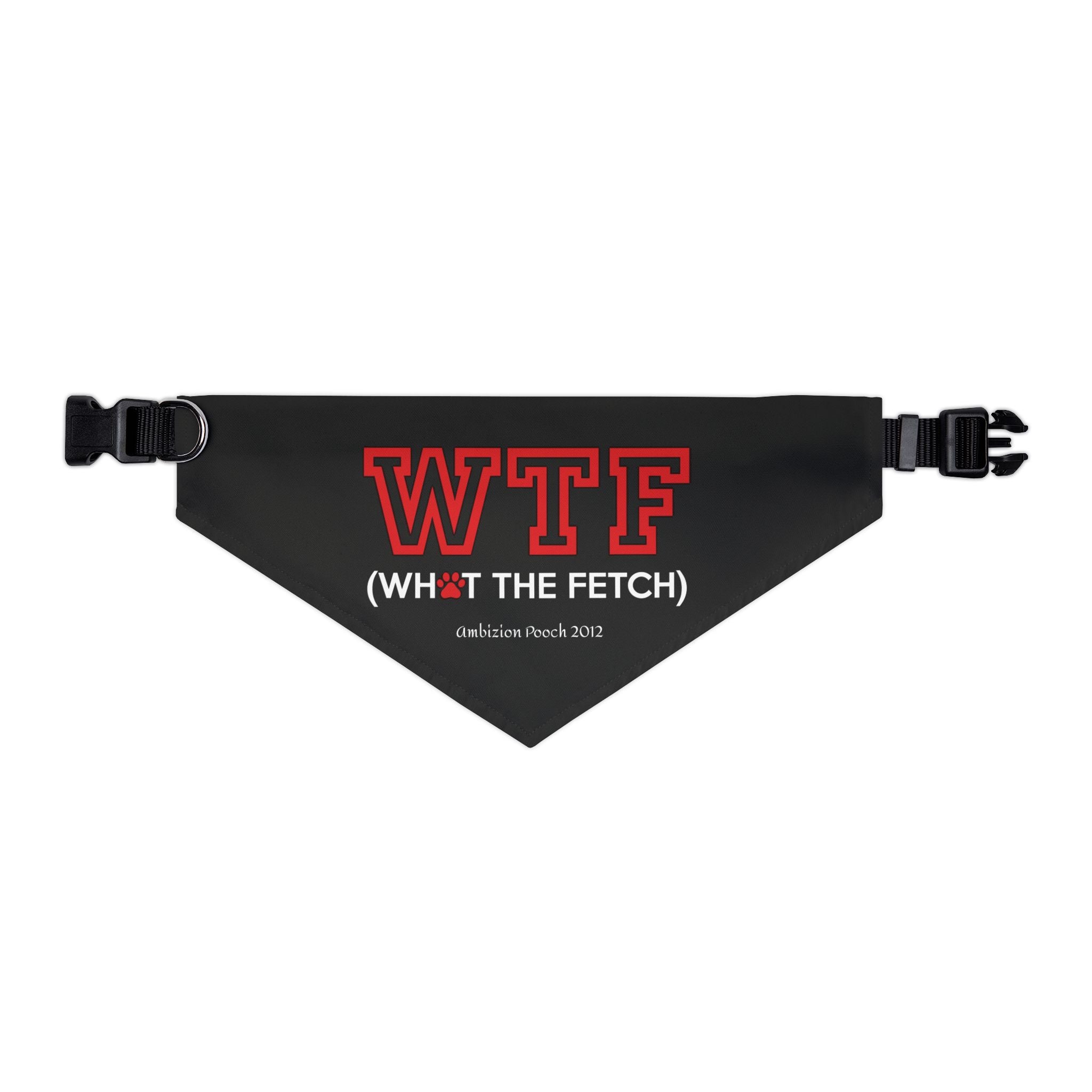 "WTF" Pet Bandana Collar — Doggy Parent "WTF" Matching Pet & Parent