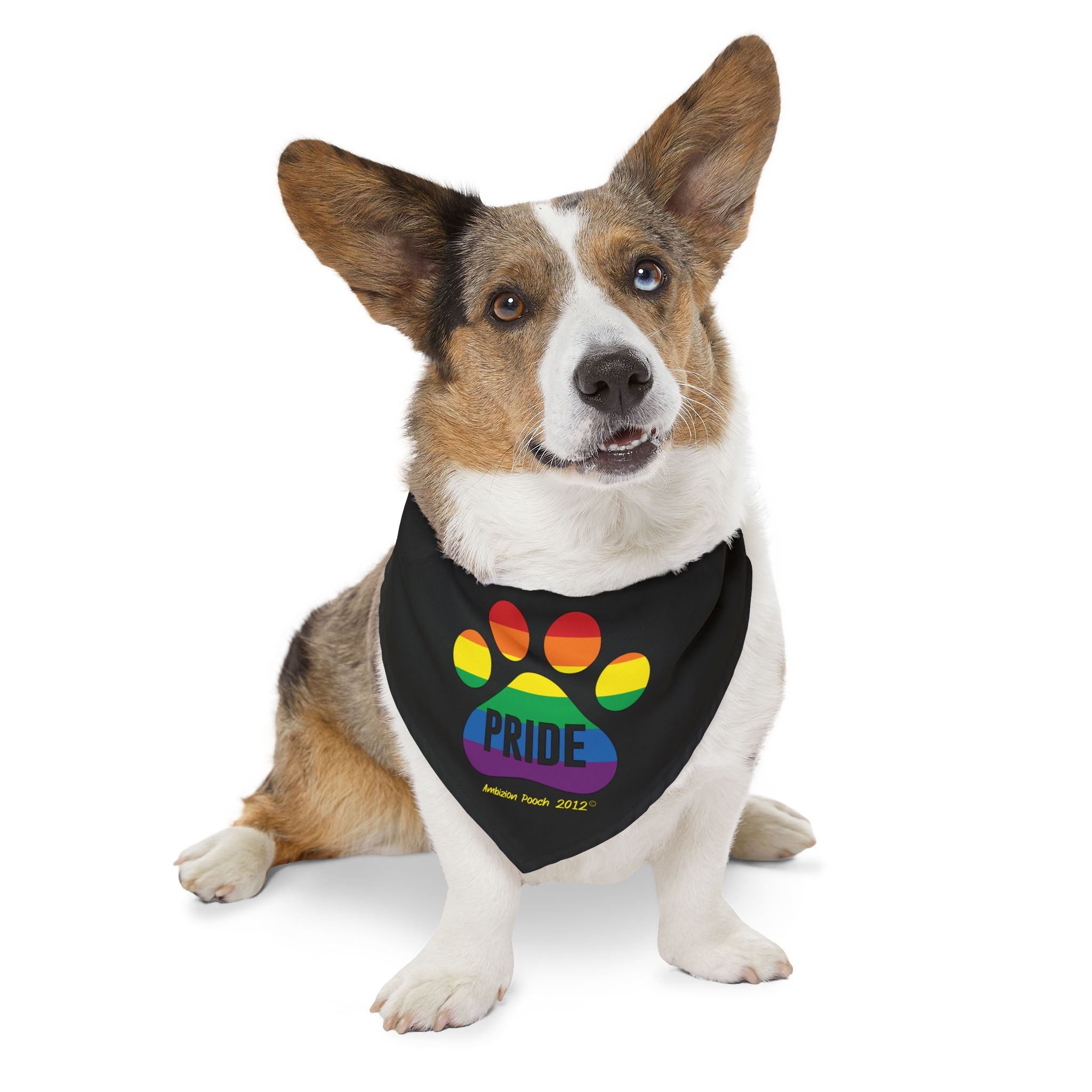 "PRIDE" Pet Bandana Collar — Doggy Parent "PRIDE" Matching Pet & Parent