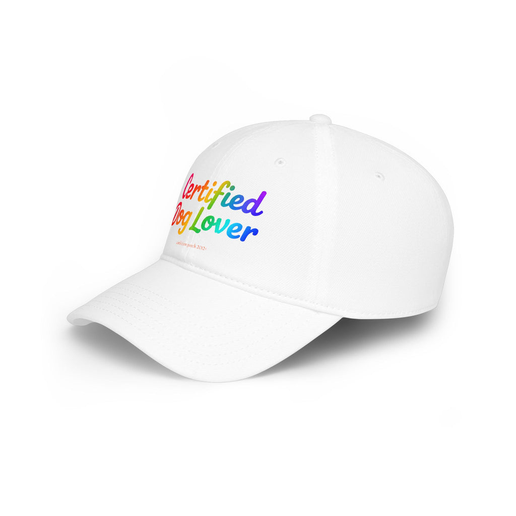 Certified Dog Lover Low Profile Baseball Cap