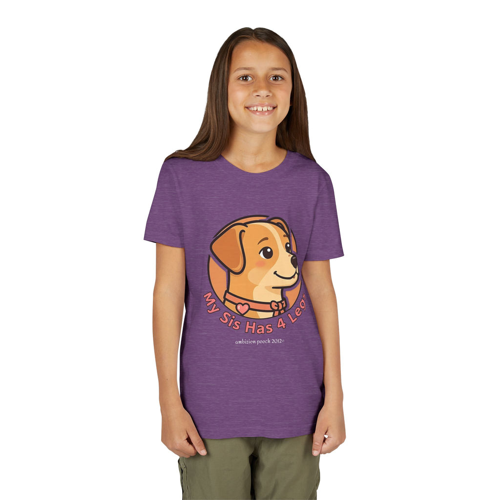 "My Sis Has 4 Legs" Kids Tee