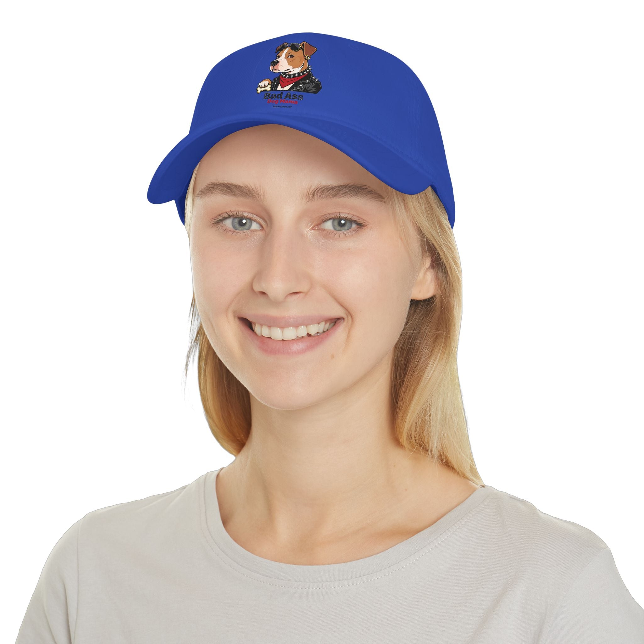 Bad Ass Dog Mama Low Profile Baseball Cap