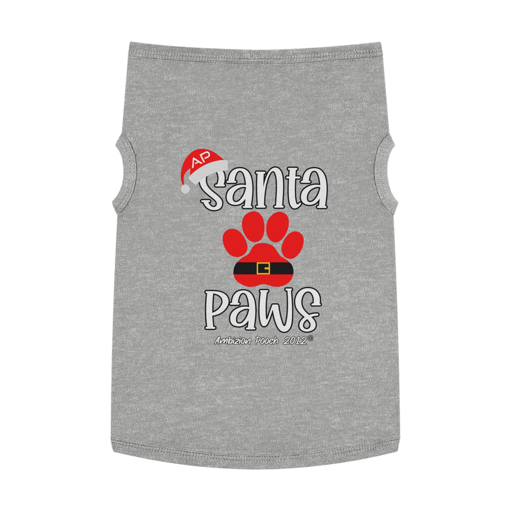 "Santa Paws" Christmas Doggy Tank Top
