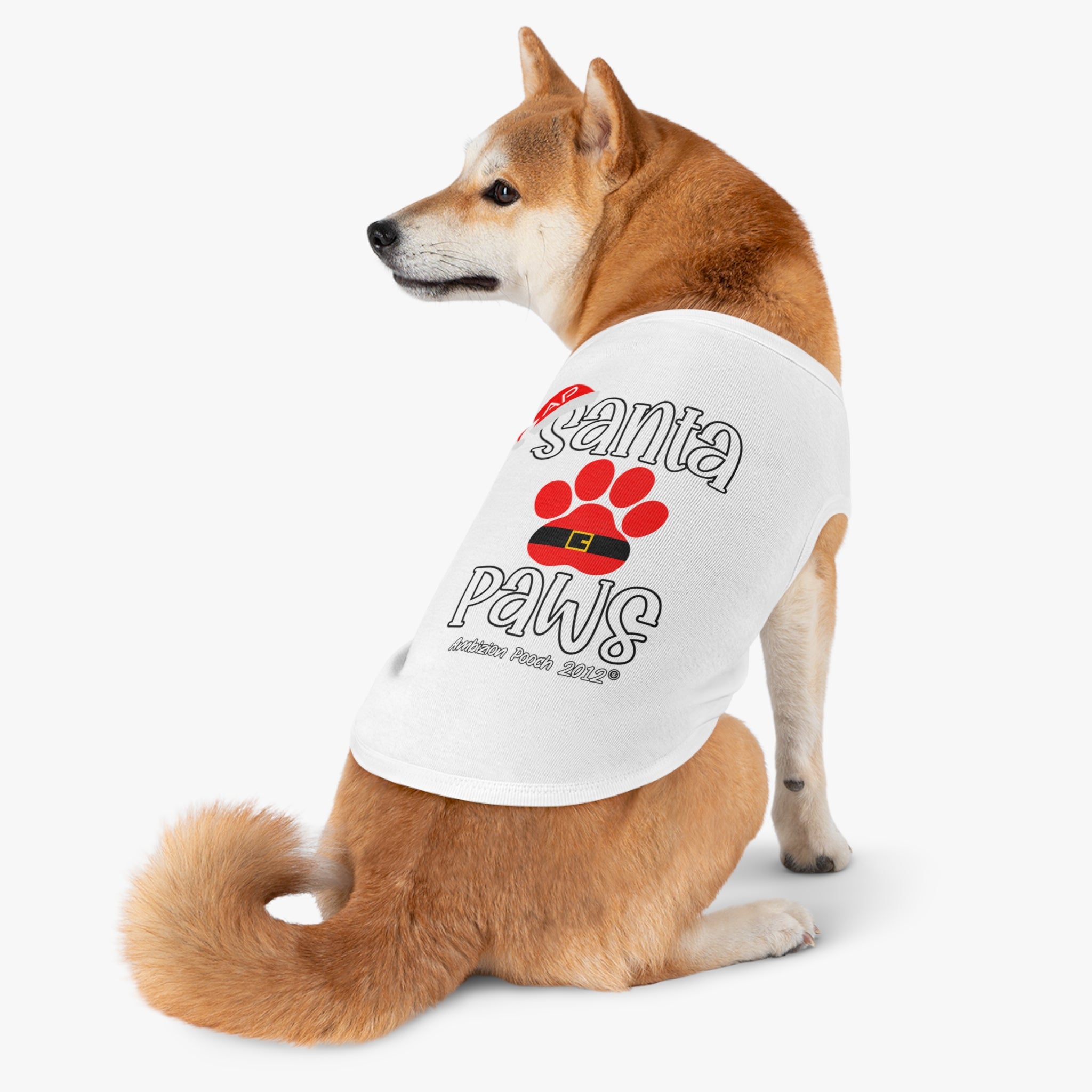 "Santa Paws" Christmas Doggy Tank Top