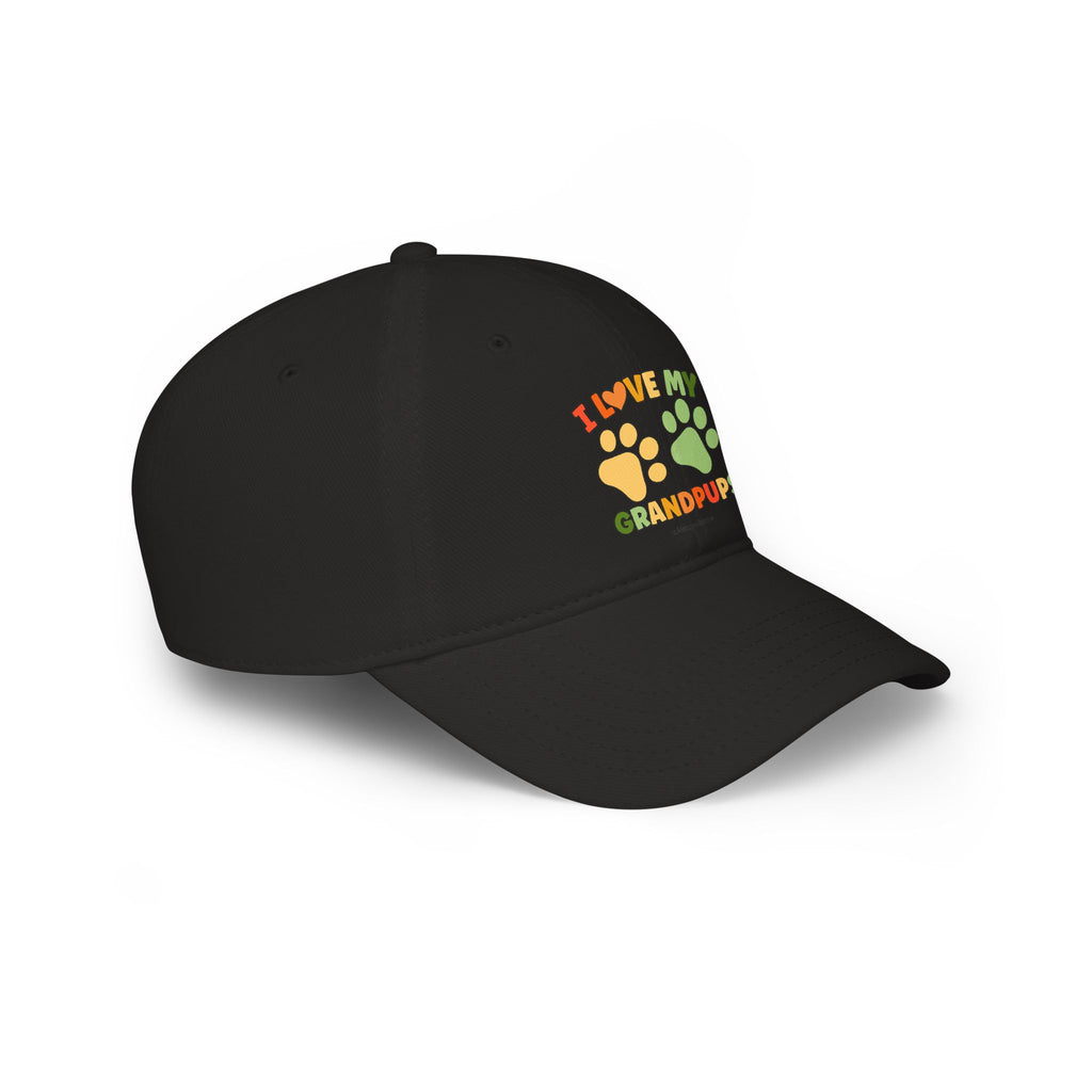 I Love My Grandpups Low Profile Baseball Cap