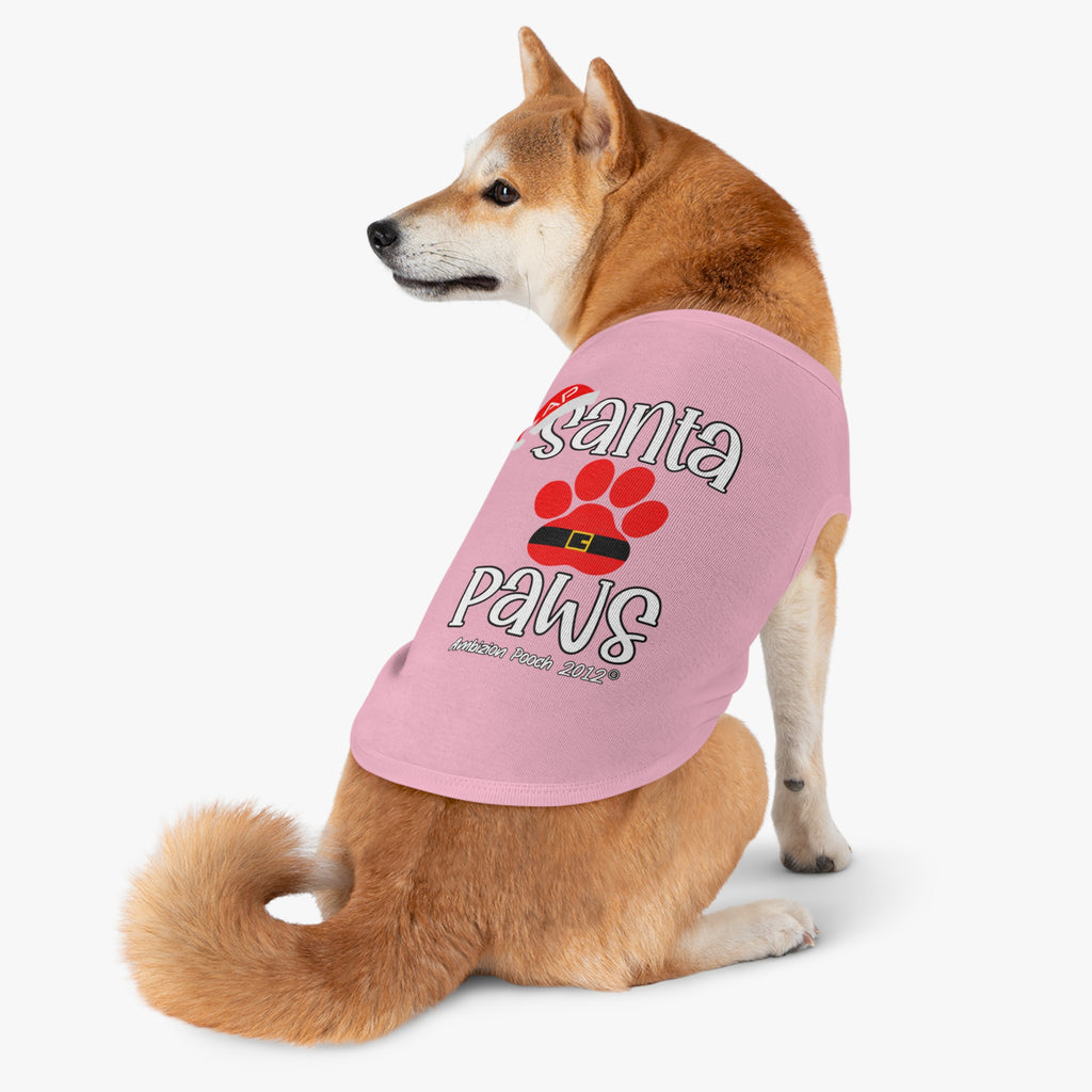 "Santa Paws" Christmas Doggy Tank Top