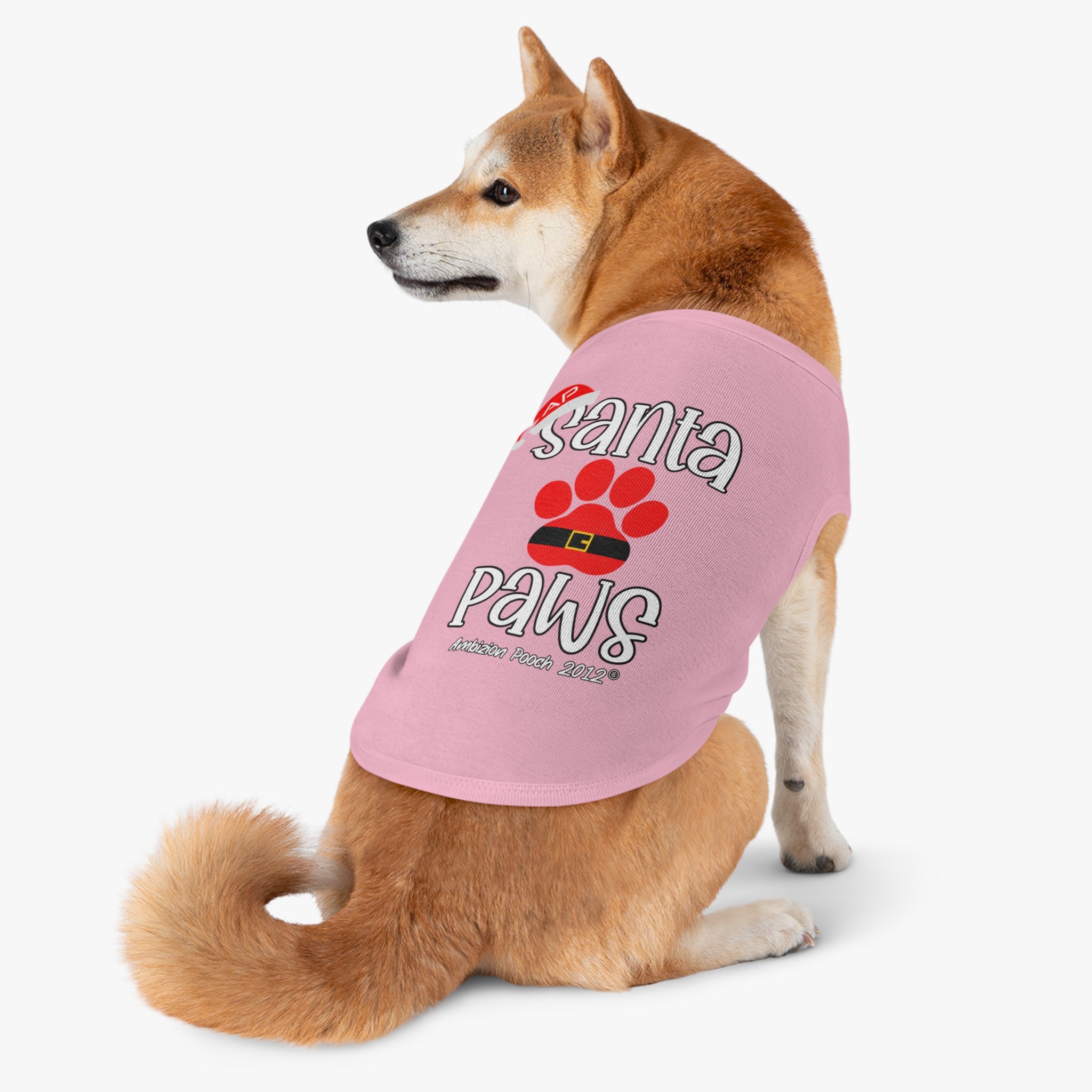"Santa Paws" Christmas Doggy Tank Top