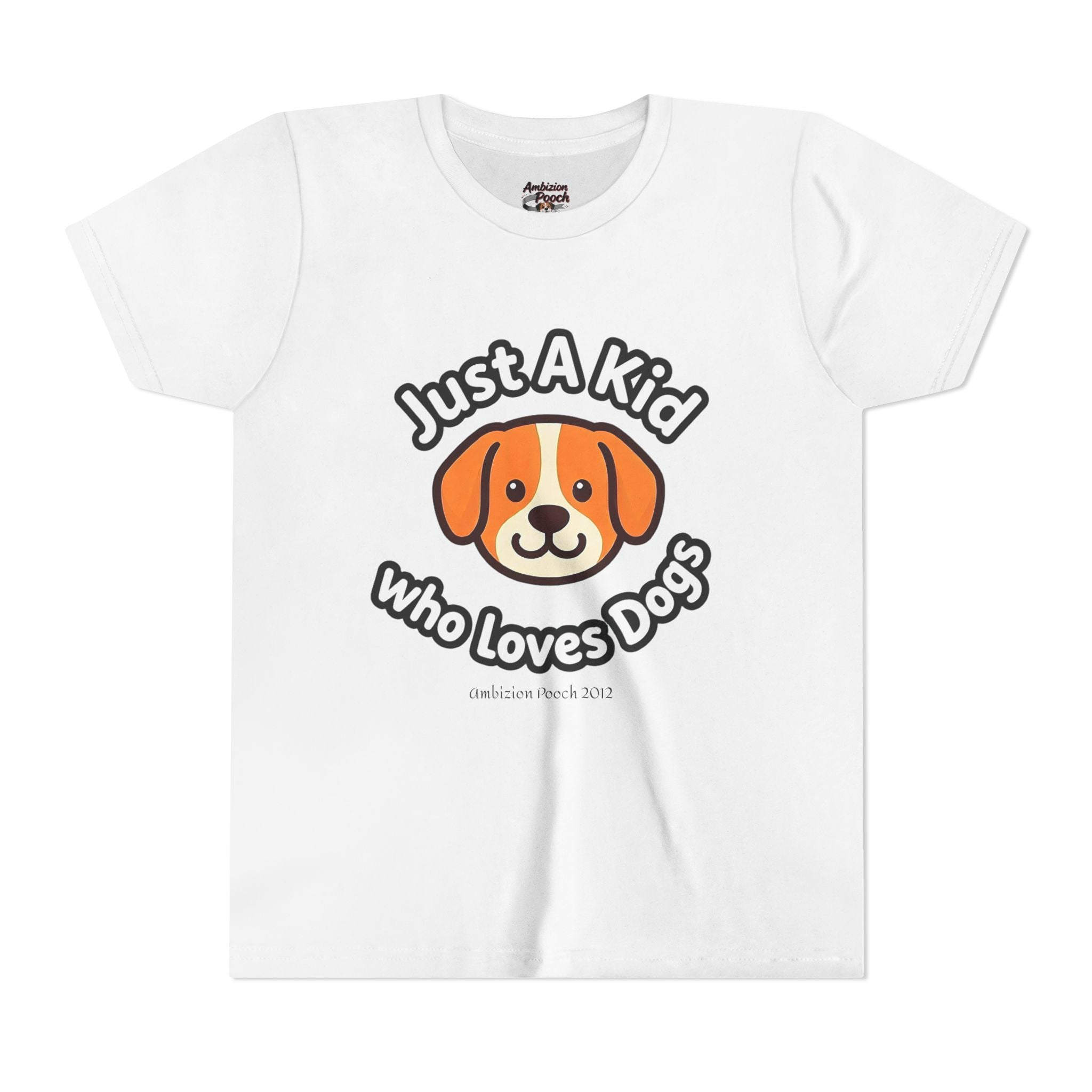 "Just A Kid Who Loves Dogs" Kids Tee