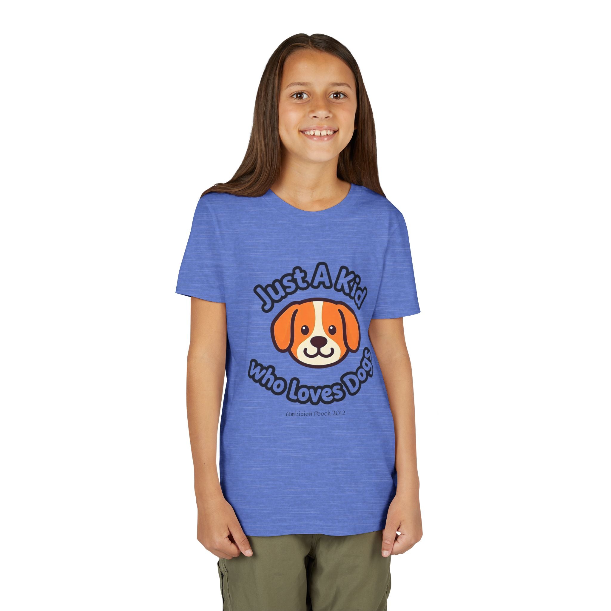 "Just A Kid Who Loves Dogs" Kids Tee