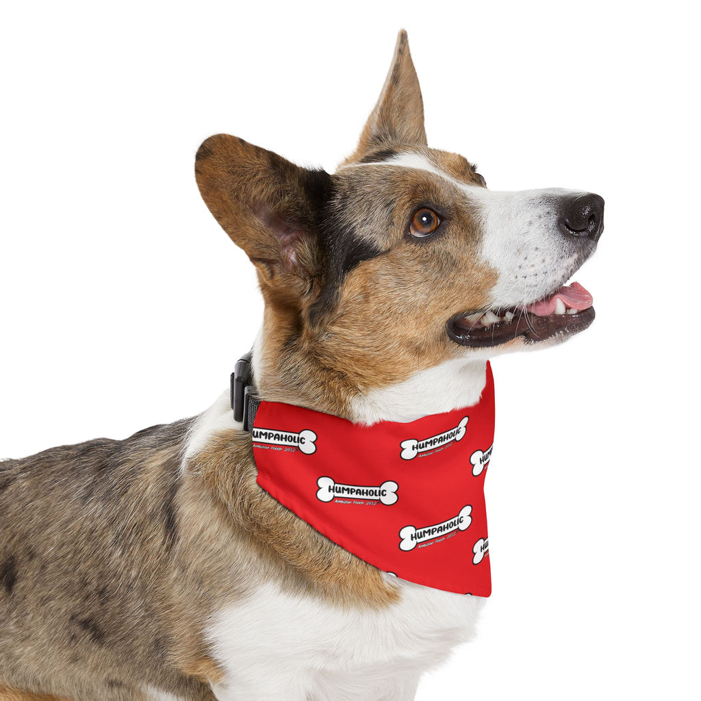Humpaholic Pet Bandana Collar Red