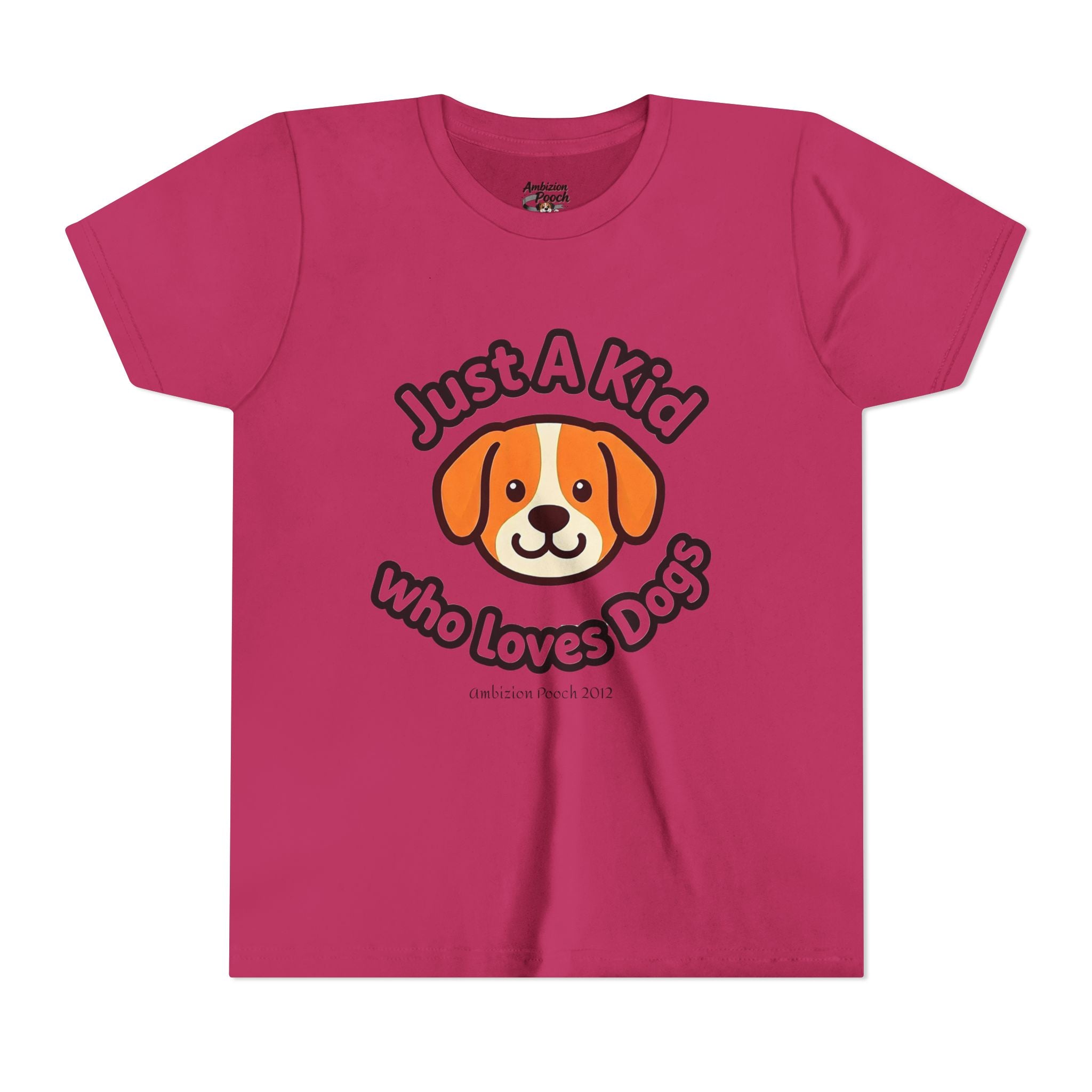 "Just A Kid Who Loves Dogs" Kids Tee