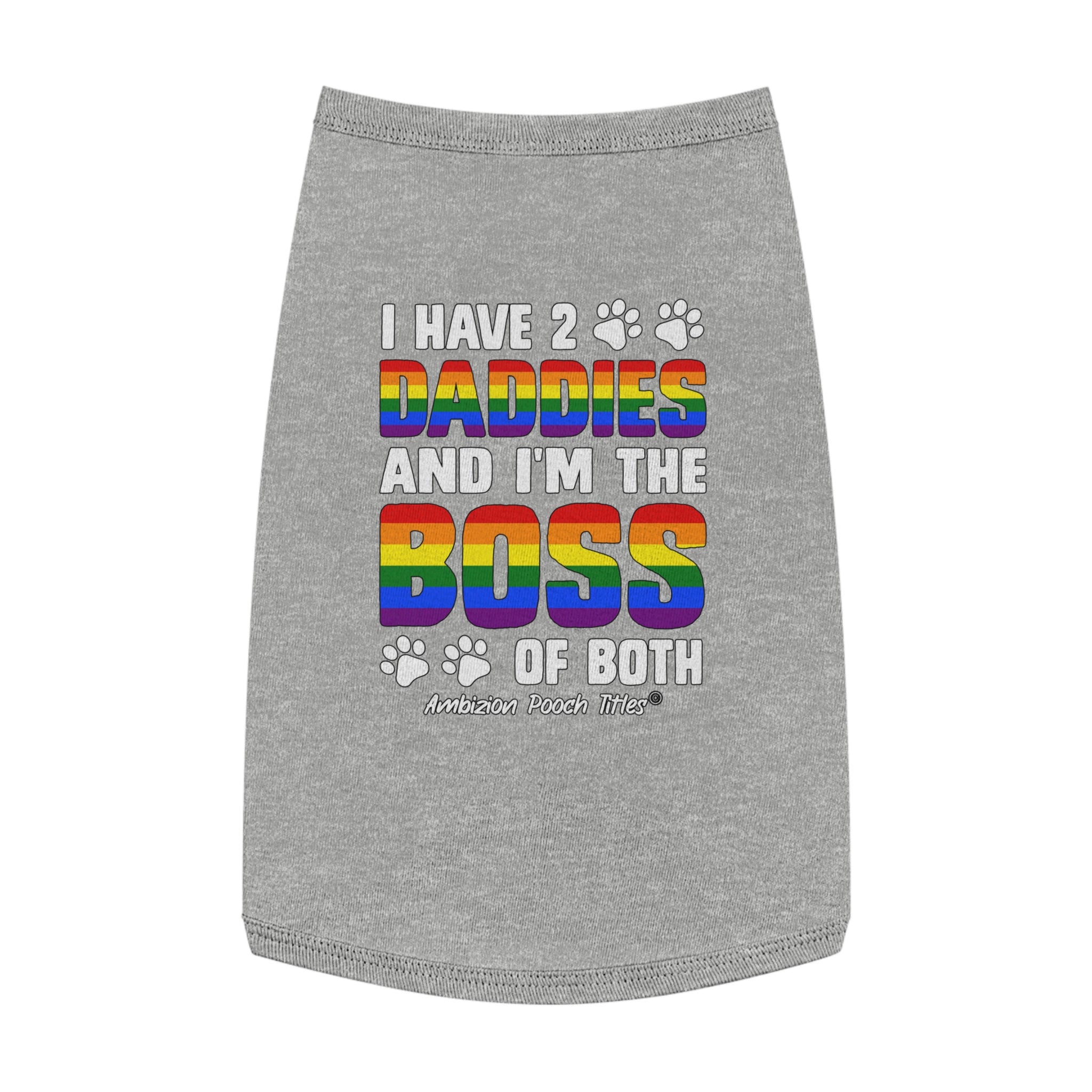 I Have 2 Daddies Doggy Tank Top (LGBTQ)