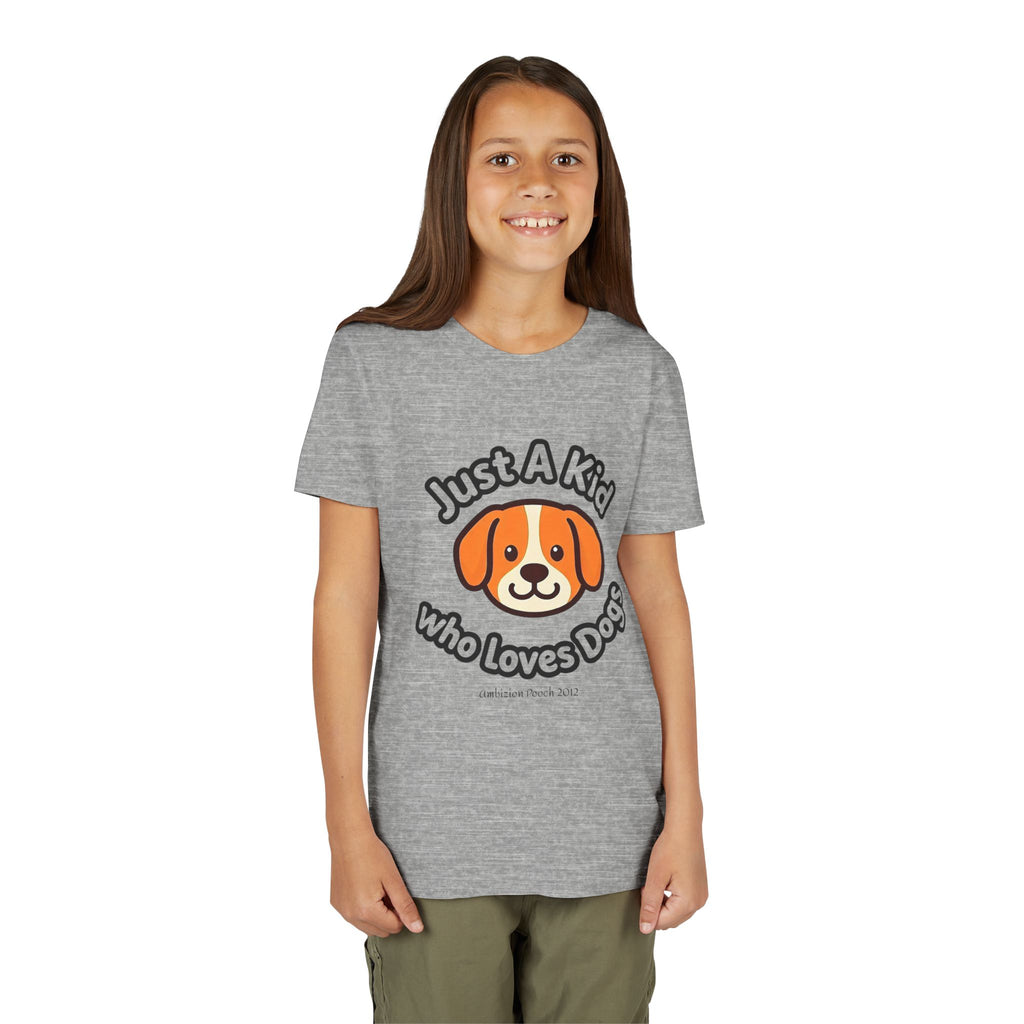 "Just A Kid Who Loves Dogs" Kids Tee