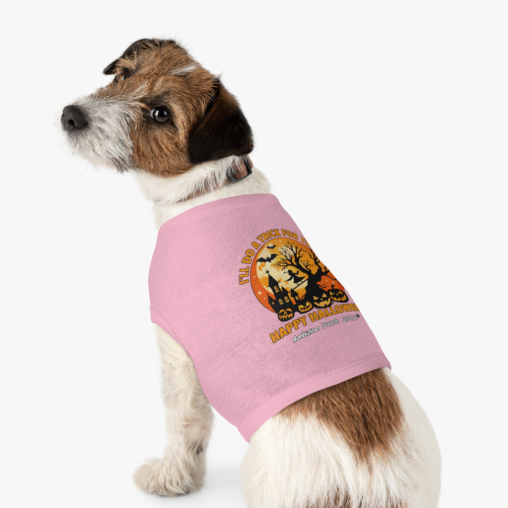 I'll Do A Trick for Treats Happy Halloween Doggy Tank Top