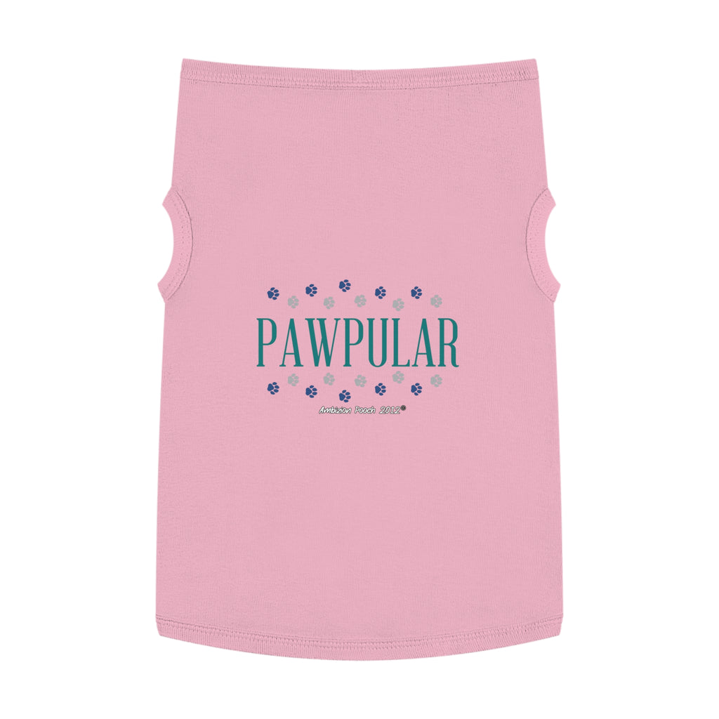 "Pawpular" Doggy Tank Top — "Invisible" (Pet & Parent Matching)