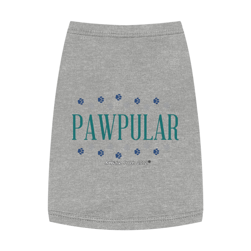 "Pawpular" Doggy Tank Top — "Invisible" (Pet & Parent Matching)