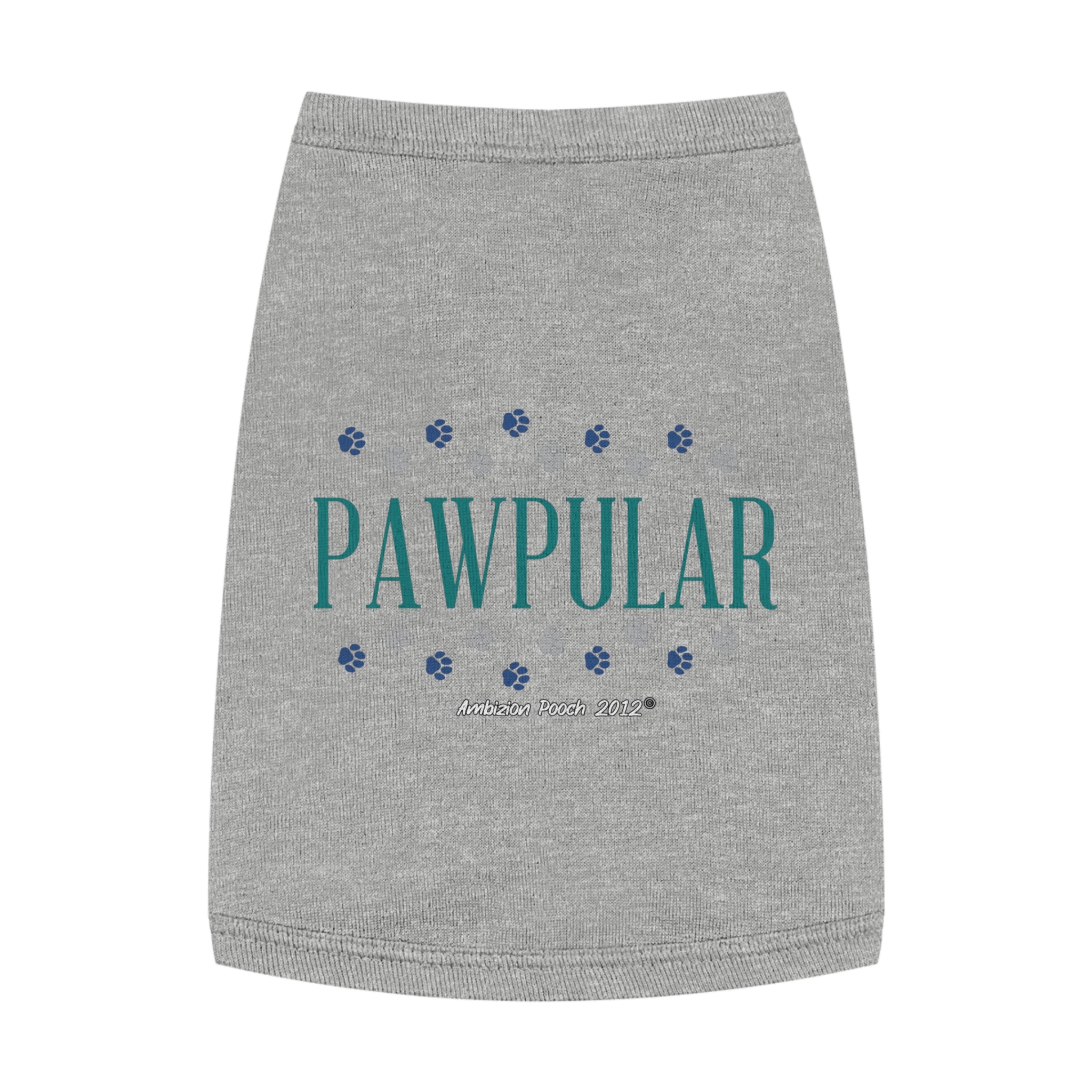 "Pawpular" Doggy Tank Top — "Invisible" (Pet & Parent Matching)