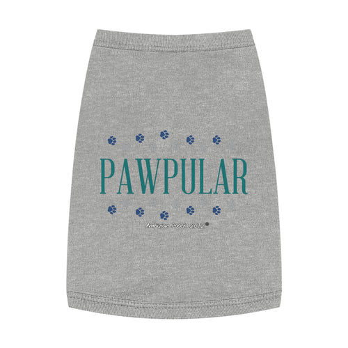 "Pawpular" Doggy Tank Top — "Invisible" (Pet & Parent Matching)