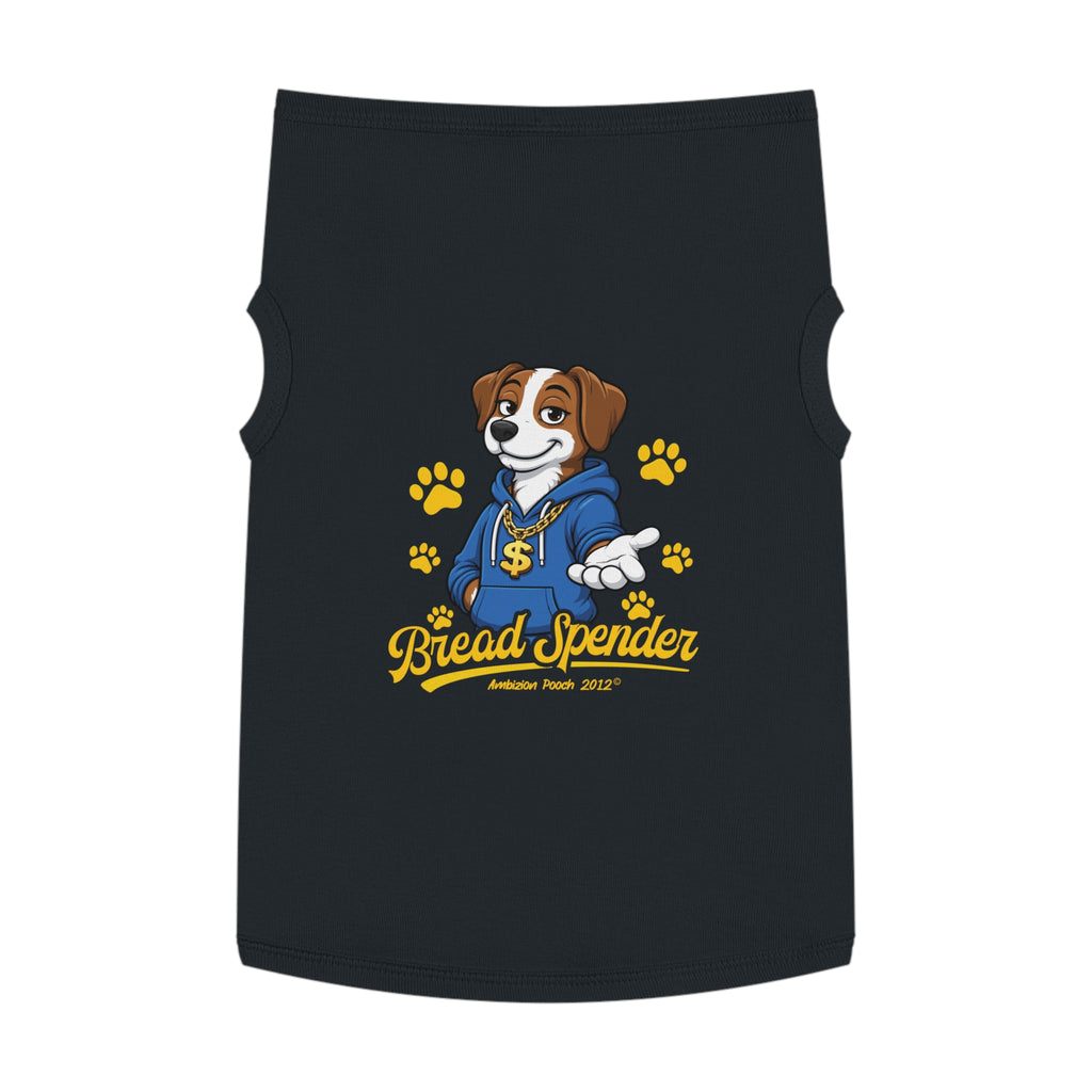 "Bread Spender" Doggy Tank Top — "Breadwinner" (Pet & Parent Matching)