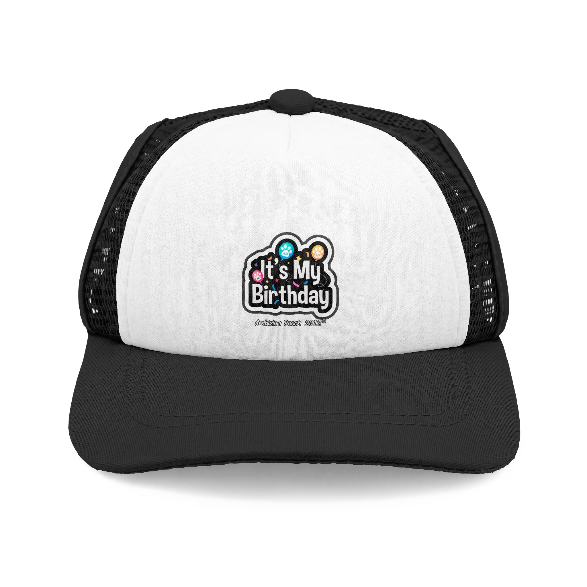It's My Birthday Trucker Doggy Hat - Retro Embroidered Foam Cap for Dogs