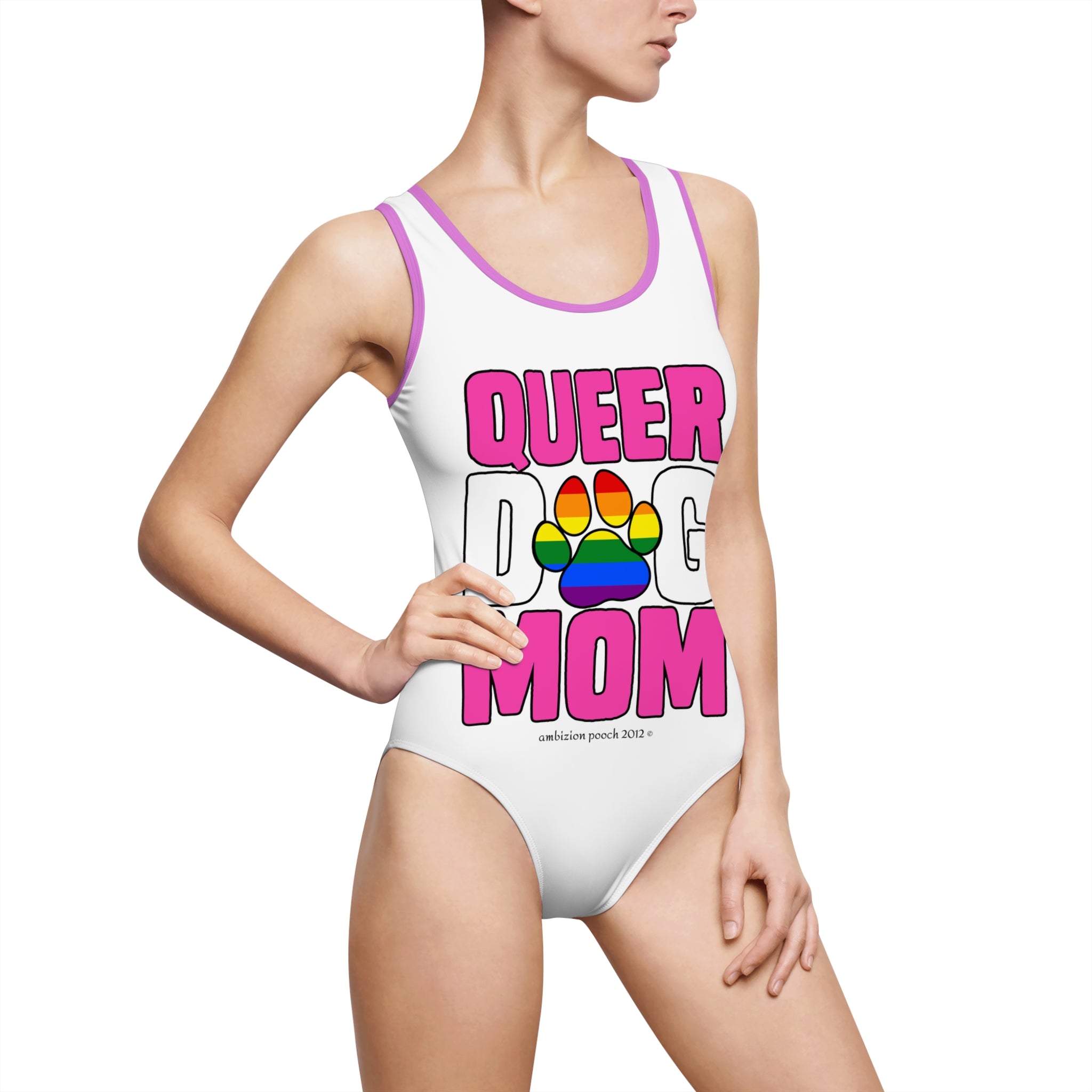 Queer Dog Mom One-Piece Swimsuit