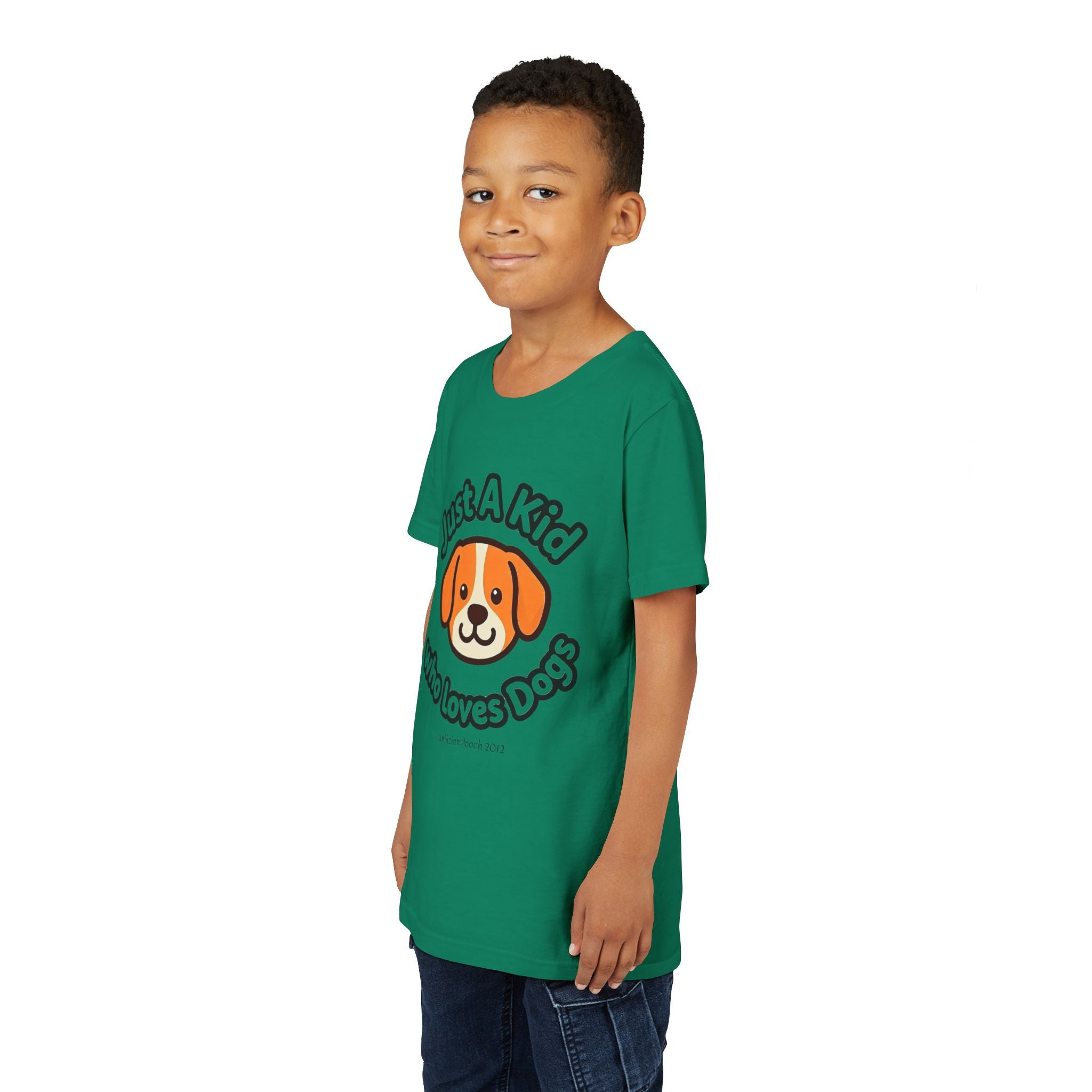 "Just A Kid Who Loves Dogs" Kids Tee